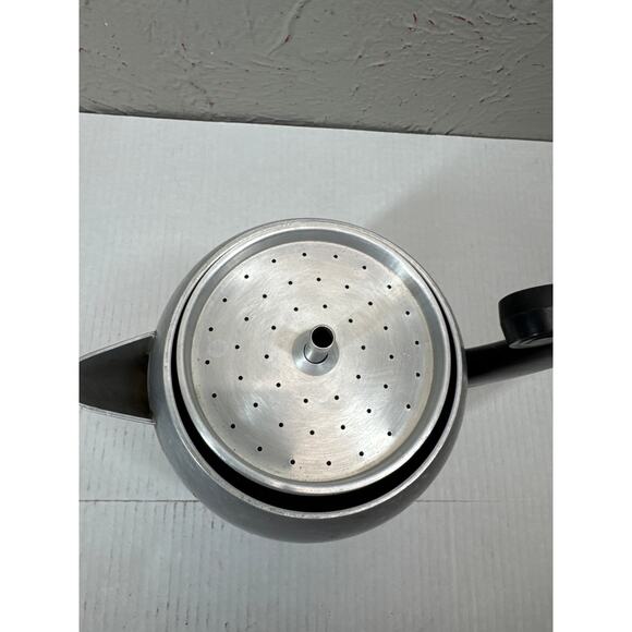 Wear-Ever 2328 Hallite Aluminum Percolator Coffee Pot Turquoise USA Vtg Atomic - Picture 5 of 7